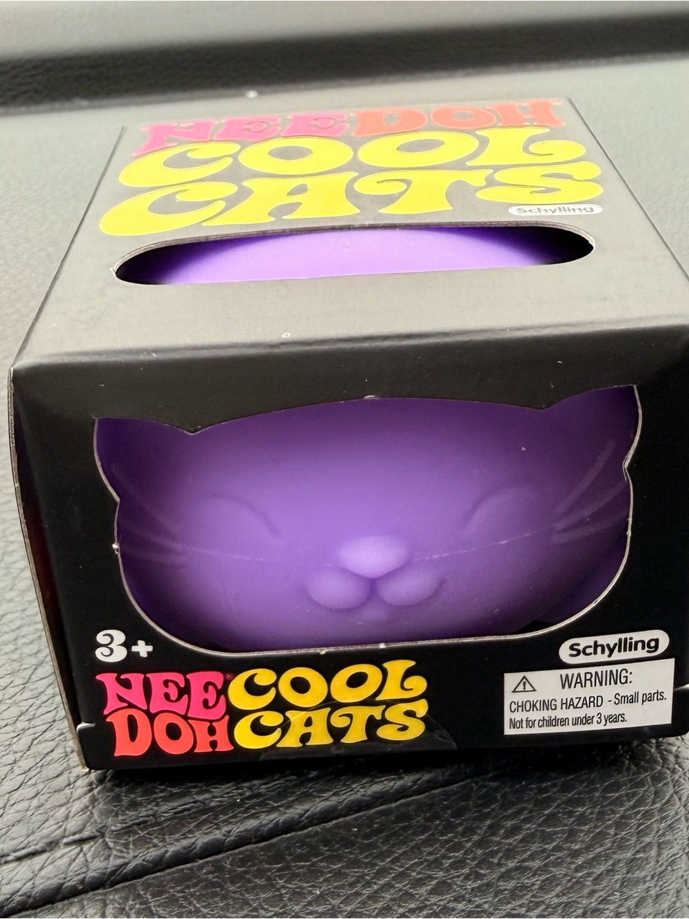 Purple NeeDoh Cool Cats Stress Ball